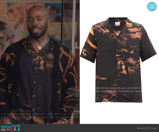 Ksubi Life camouflage-print crepe shirt