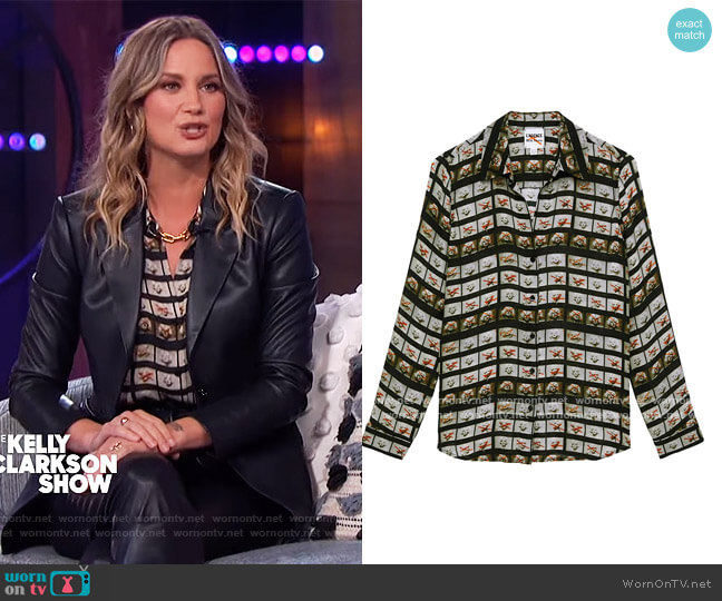 L'Agence Nina Film Roll Washed Silk Blouse