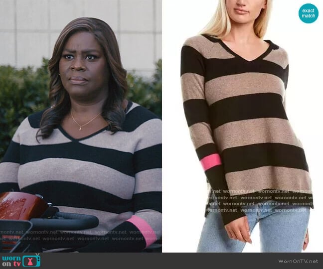 Lisa Todd Striped Sweater worn by Ruby Hill (Retta) on Good Girls