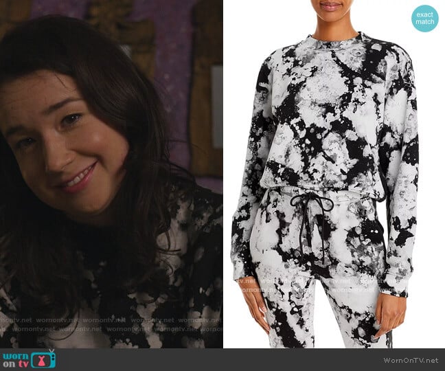 Cotton Citizen Milan Cropped Tie Dyed Sweatshirt worn by Marissa Gold (Sarah Steele) on The Good Fight