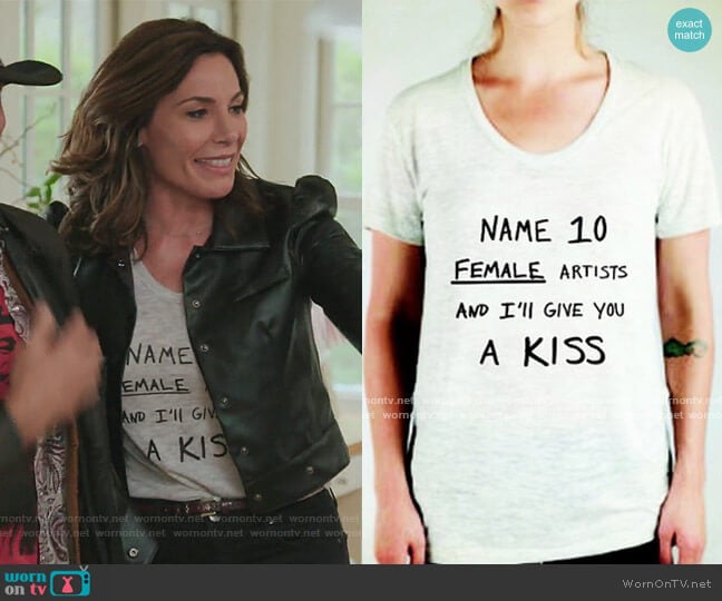 Nicole Nadeau Name 10 Tee worn by Luann de Lesseps on The Real Housewives of New York City