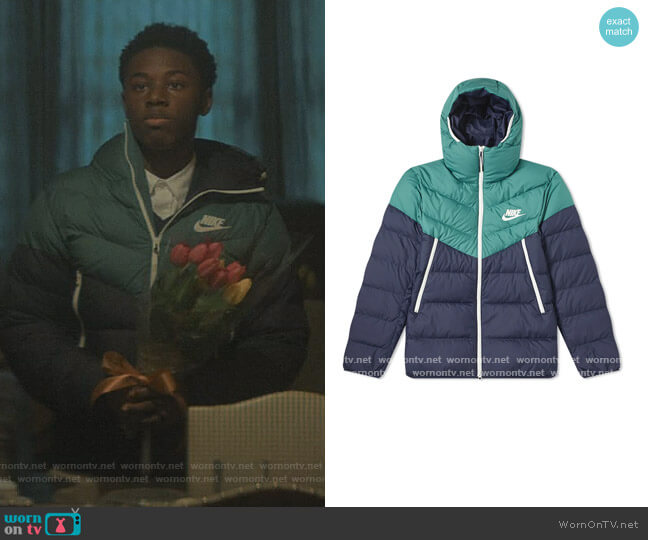 Nike Hooded Down Jacket worn by Kevin Williams (Alex R. Hibbert) on The Chi