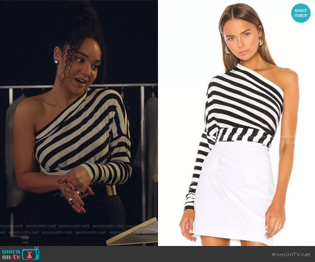 Norma Kamali All In One Bodysuit worn by Kat Edison (Aisha Dee) on The Bold Type