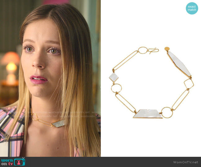 Pena Jewels Luna en Venus Choker worn by Cayetana Grajera Pando (Georgina Amoros) on Elite