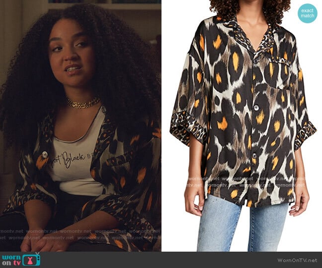 R13 Pajama Top worn by Kat Edison (Aisha Dee) on The Bold Type