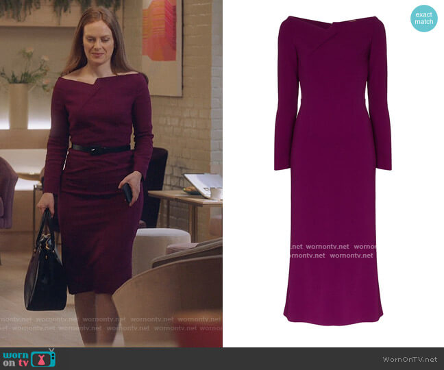 Roland Mouret Romolo fitted midi dress