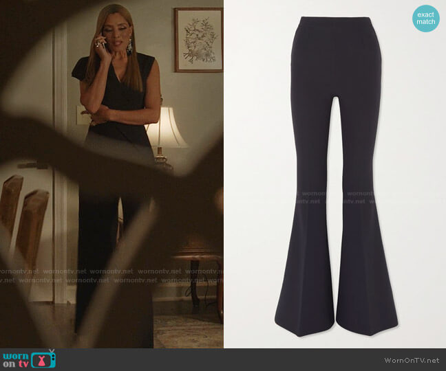 Safiyaa Halluana Flared Pants worn by Dominique Deveraux (Michael Michele) on Dynasty
