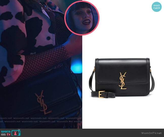 Saint Laurent Solferino medium leather shoulder bag worn by Mencia Blanco (Martina Cariddi) on Elite