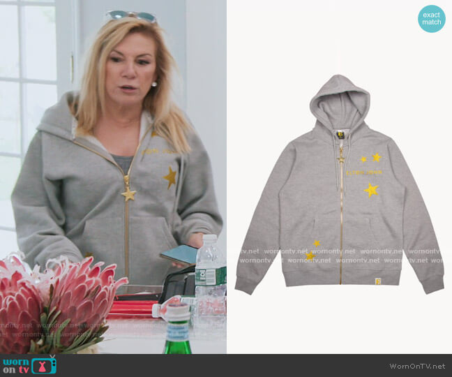 Elton John Sequined E Hoodie worn by Ramona Singer on The Real Housewives of New York City
