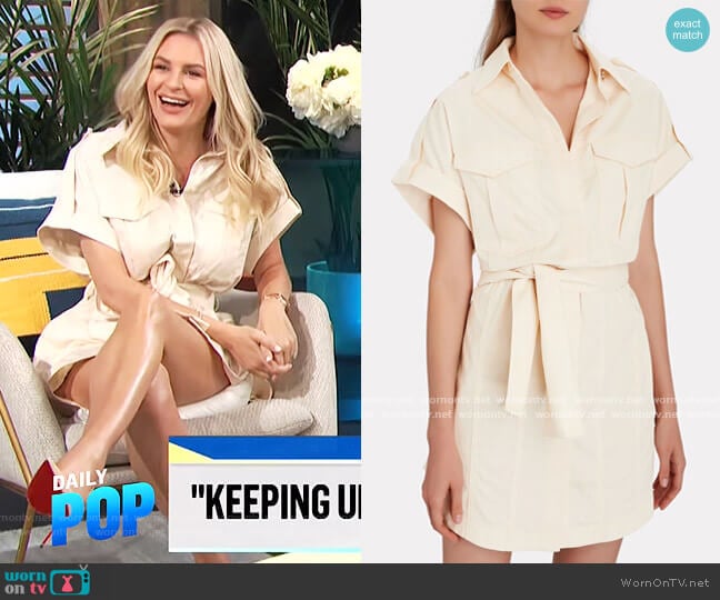 Significant Other Lenny Belted Cotton Cargo Mini Dress worn by Morgan Stewart on E! News