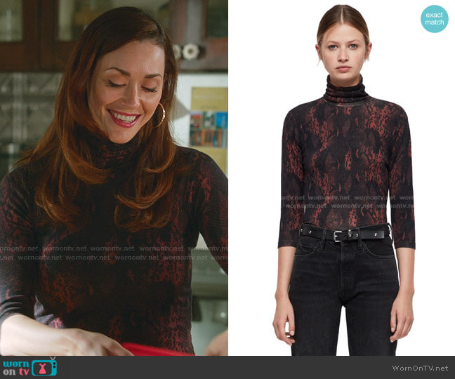 All Saints Suki Top worn by Abigail Pershing (Sarah Power) on Good Witch