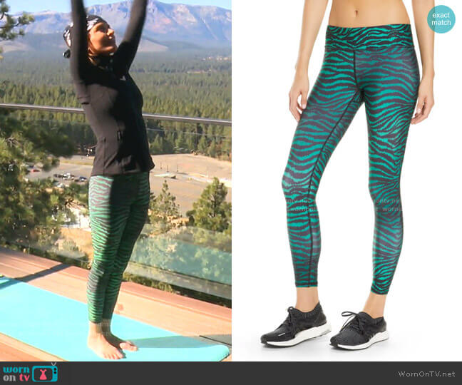 Terez Banded Animal Print Legging worn by Lisa Rinna on The Real Housewives of Beverly Hills
