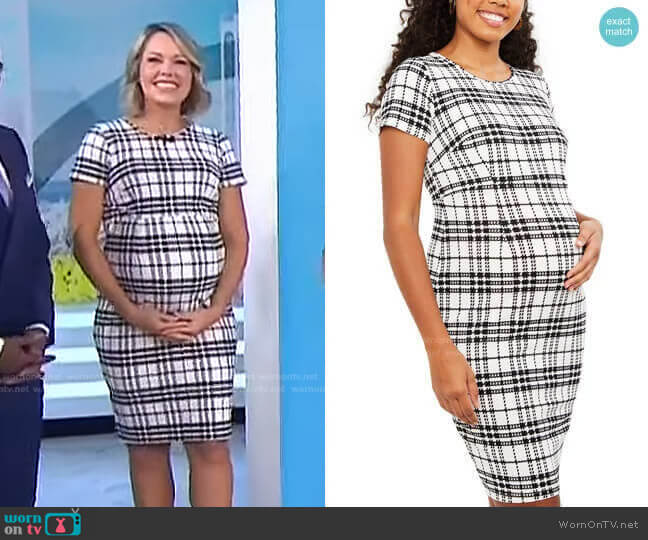 Motherhood Maternity Textured Maternity Dress worn by Dylan Dreyer on Today