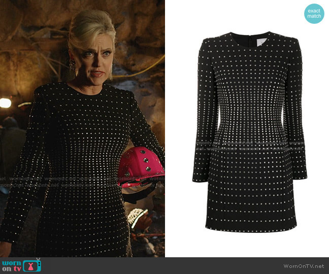Valentino Crystal Embellished Mini Dress worn by Alexis Carrington (Elaine Hendrix) on Dynasty