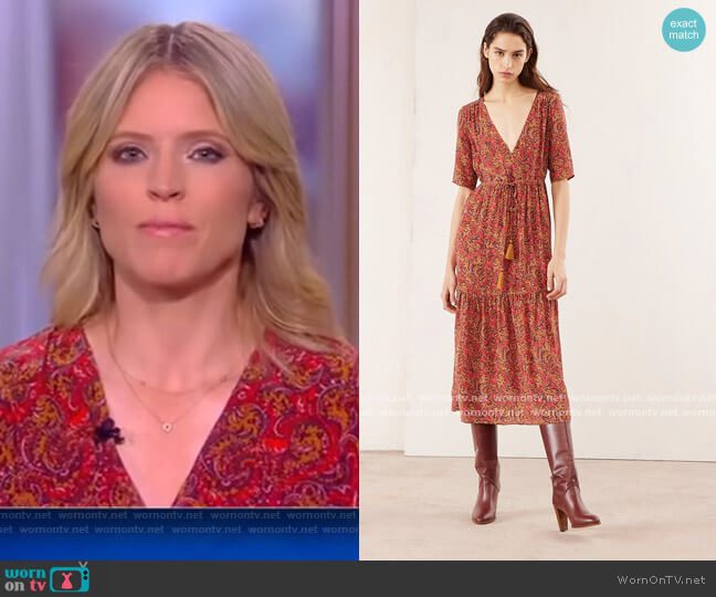 Vanessa Bruno Rafaelle dress worn by Sara Haines on The View