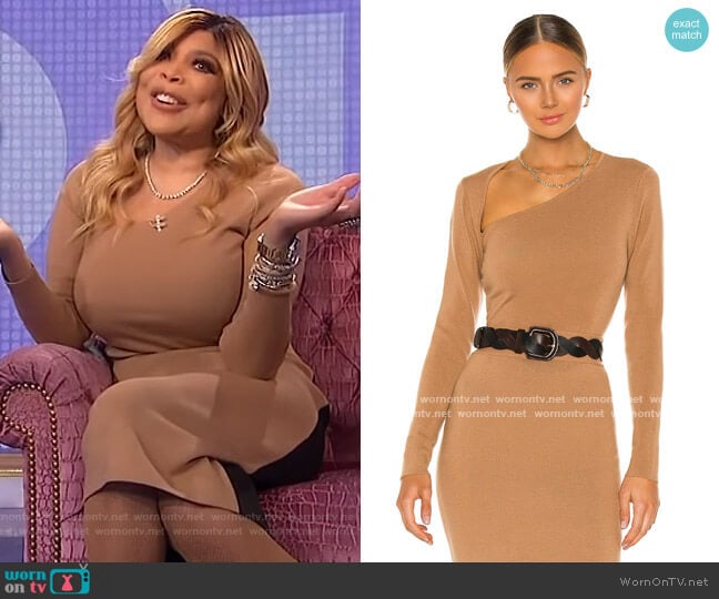 Victor Glemaud Cut Shoulder Sweater worn by Wendy Williams on The Wendy Williams Show