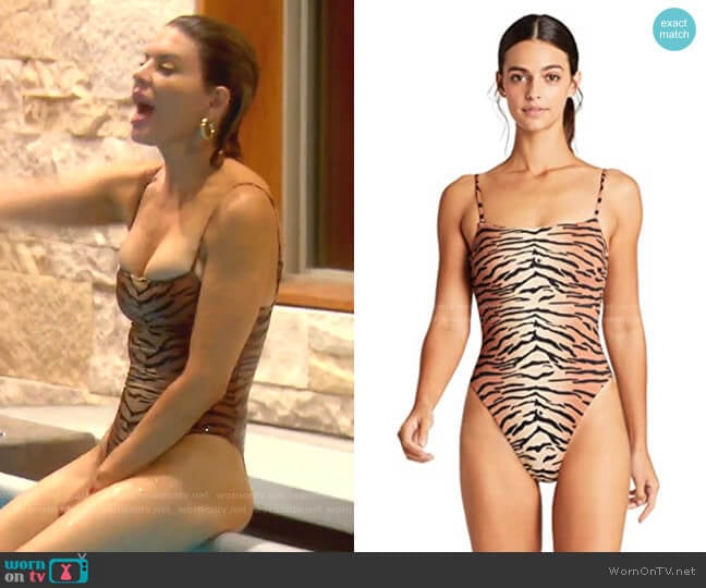 Vitamin A Jenna Bodysuit worn by Lisa Rinna on The Real Housewives of Beverly Hills