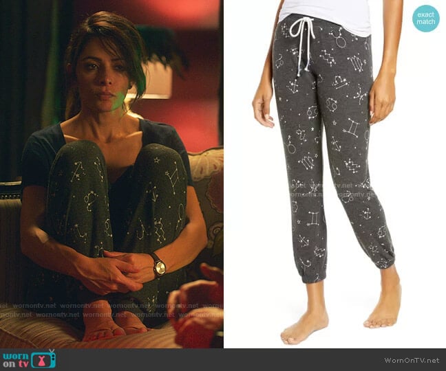 PJ Salvage What's Your Sign Banded Pant worn by Billie Connelly (Sara Shari) on Sex/Life
