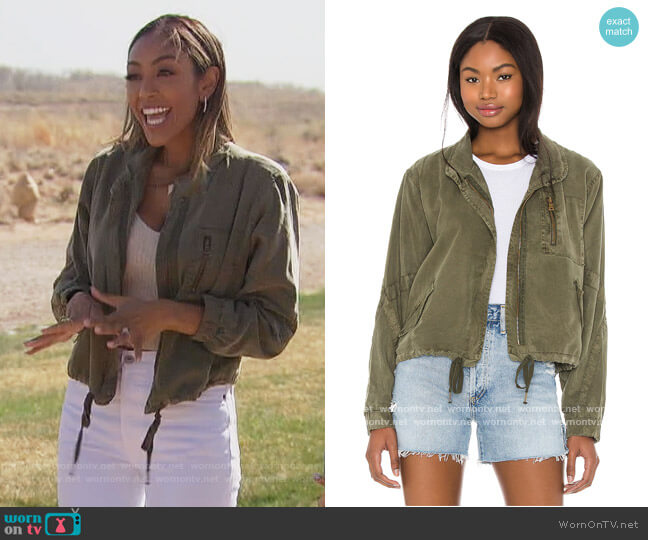 YFB Clothing Clara Jacket worn by Tayshia Adams on The Bachelorette