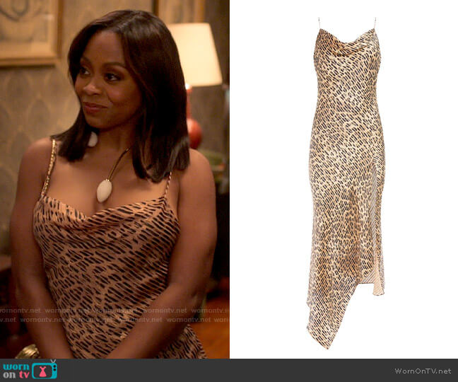 Alice + Olivia Harmony Dress worn by Renee Ross (Bresha Webb) on Run the World