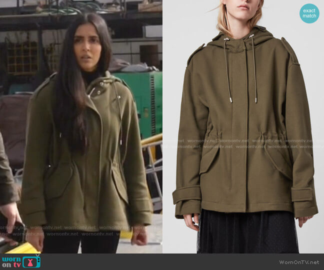 All Saints Kelsie Jacket worn by Saanvi (Parveen Kaur) on Manifest