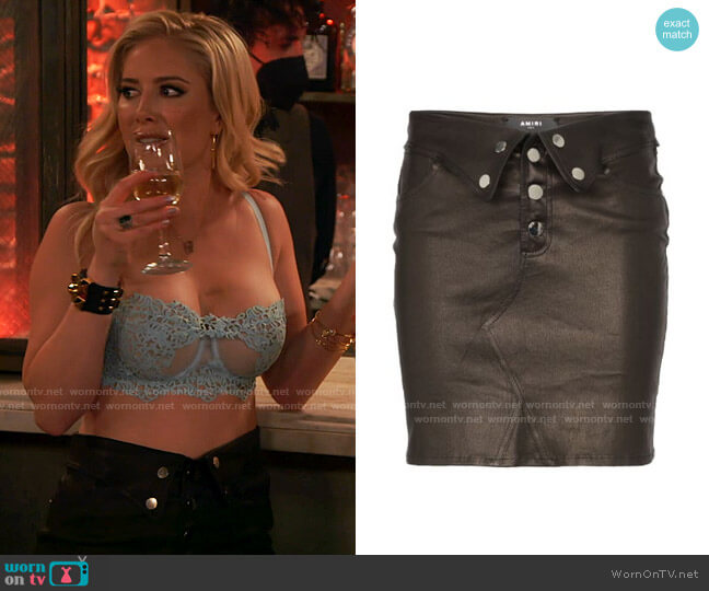 Amiri Fold Over Skirt worn by Heidi Montag (Heidi Montag) on The Hills New Beginnings