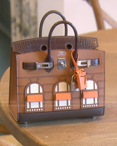 Crystal’s brown hand bag on The Real Housewives of Beverly Hills
