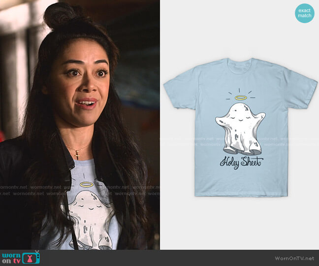 Lili Batista Holey Sheet Classic T-Shirt worn by Ella Lopez (Aimee Garcia) on Lucifer