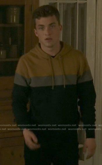 Jonathan’s colorblock hoodie on Superman and Lois