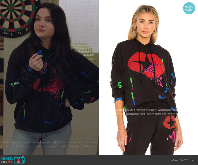 Lauren Moshi Lila Star Kiss Sweatshirt worn by Jane Sloan (Katie Stevens) on The Bold Type