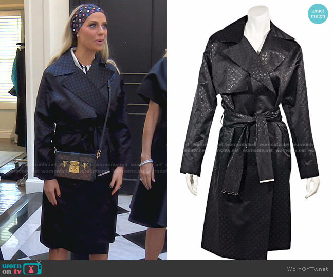 Louis Vuitton Monogram Trench Coat worn by Dorit Kemsley on The Real Housewives of Beverly Hills