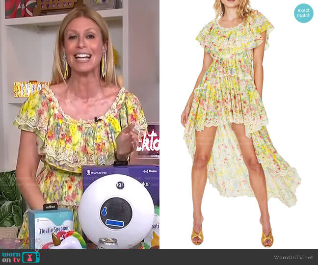 Love Shack Fancy Weller Dress in Rainbow Skies worn by Jill Martin on Today