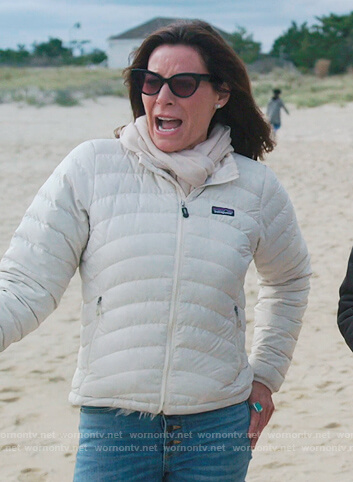 Luann’s white puffer jacket on The Real Housewives of New York City