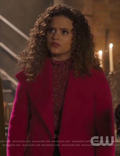 Maggie’s pink coat on Charmed