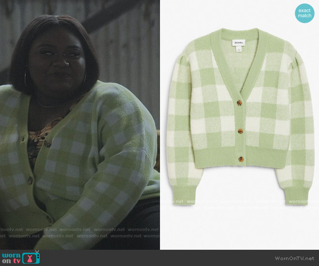 Monki Cropped Knit Cardigan