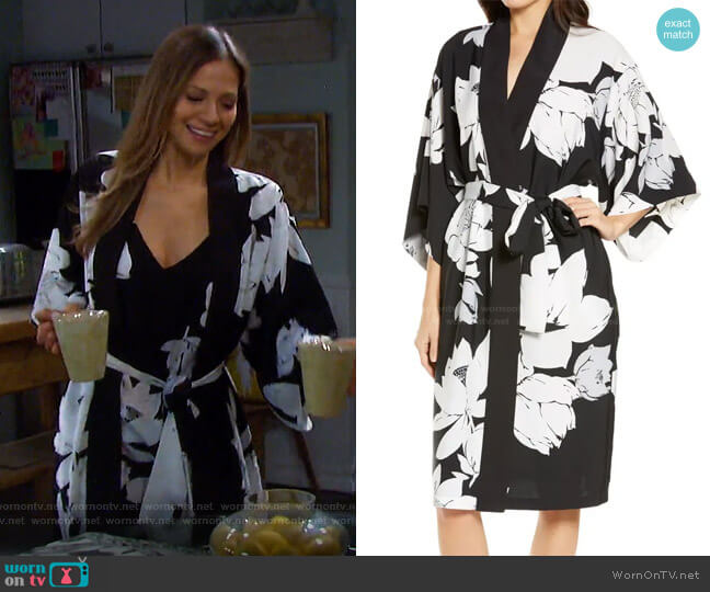 Natori Lotus Robe worn by Ava Vitali (Tamara Braun ) on Days of our Lives