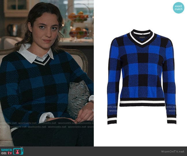 Rag & Bone Gabby Sweater worn by Sarah Cooper (Stella Baker) on The Republic of Sarah