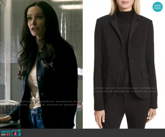 Rag & Bone Slade Jacket in Black worn by Lois Lane (Elizabeth Tulloch) on Superman and Lois