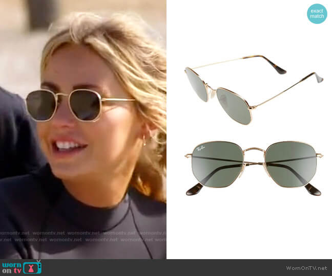 Ray Ban 51mm Hexagonal Flat Lens Sunglasses
