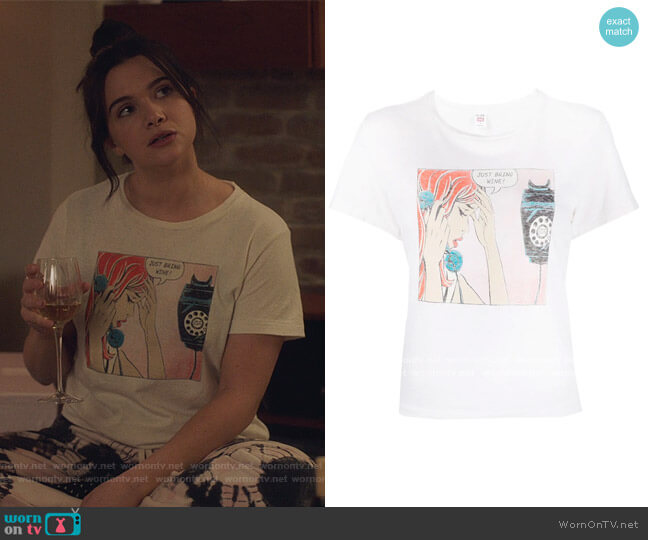 Re/Done Logo Print T-Shirt worn by Jane Sloan (Katie Stevens) on The Bold Type