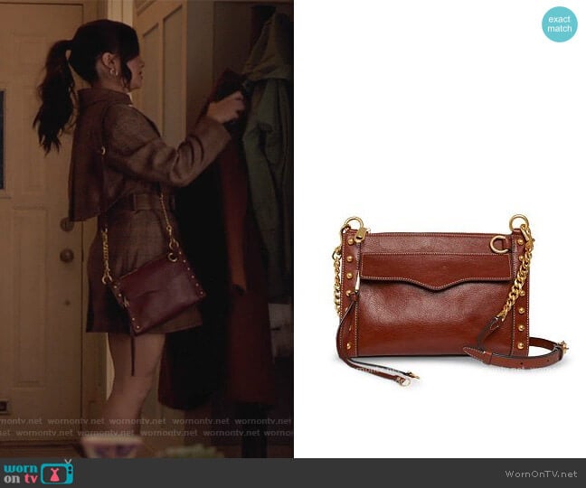 Rebecca Minkoff MAB Studded Leather Crossbody worn by Jane Sloan (Katie Stevens) on The Bold Type