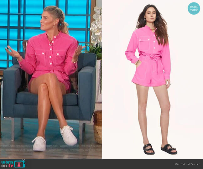 Rebecca Minkoff Alex Top worn by Amanda Kloots on The Talk