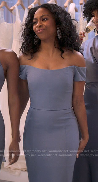 Renee’s bridesmaid dress on Run the World