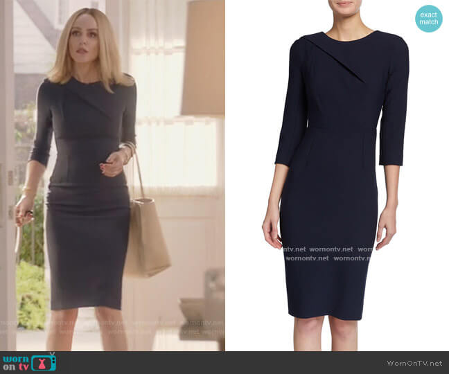 Roland Mouret Hisley 3/4-Sleeve Crepe Dress worn by Laura Baker (Monet Mazur) on All American