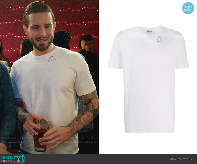 Saint Laurent Illustrated Motif-Print T-Shirt