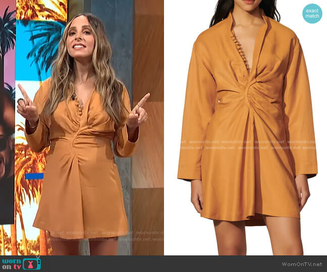 Sandro Amaria Long Sleeve Dress worn by Lilliana Vazquez on E! News