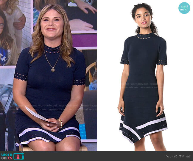 Shoshanna Costa Dress worn by Jenna Bush Hager on Today