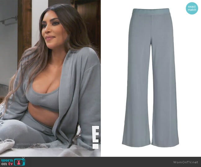 Skims Sleep Pants in Slate worn by Kim Kardashian on Keeping Up with the Kardashians