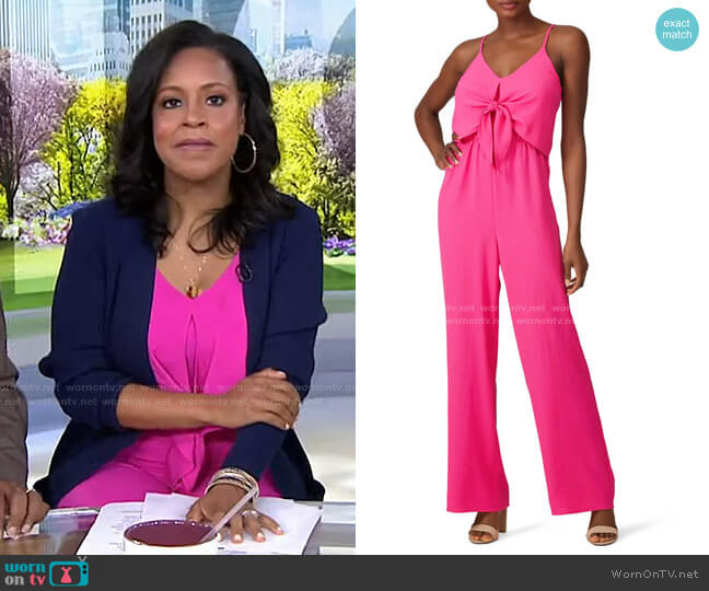 Slate & Willow Popover Jumpsuit worn by Sheinelle Jones on Today