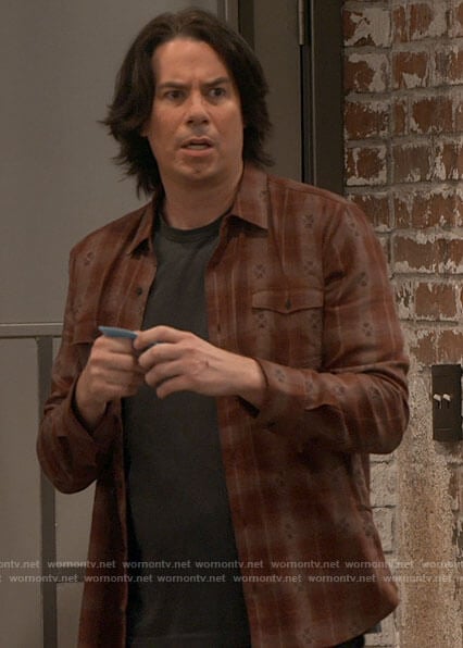 Spencer’s brown plaid shirt on iCarly